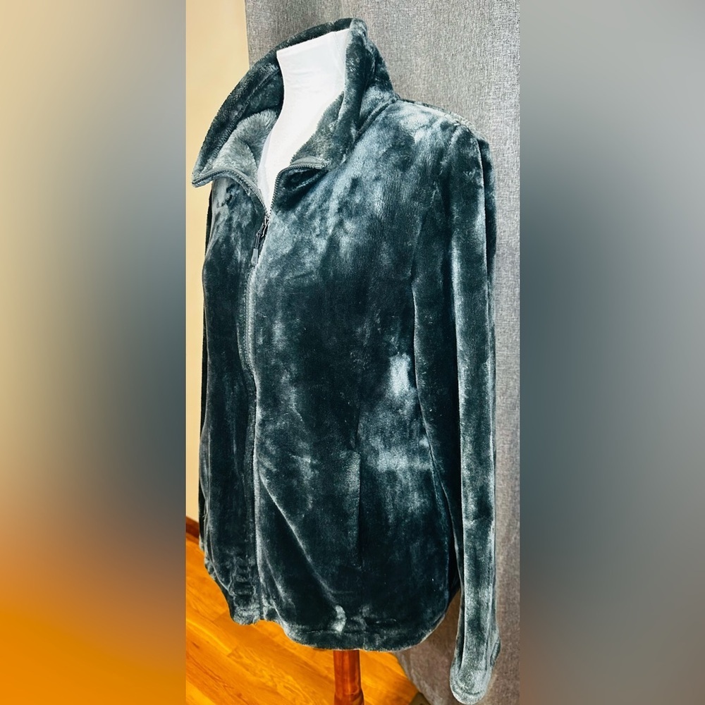 32 Degrees Plush Faux Fur Fleece Jacket Sz Large - Picture 3 of 12